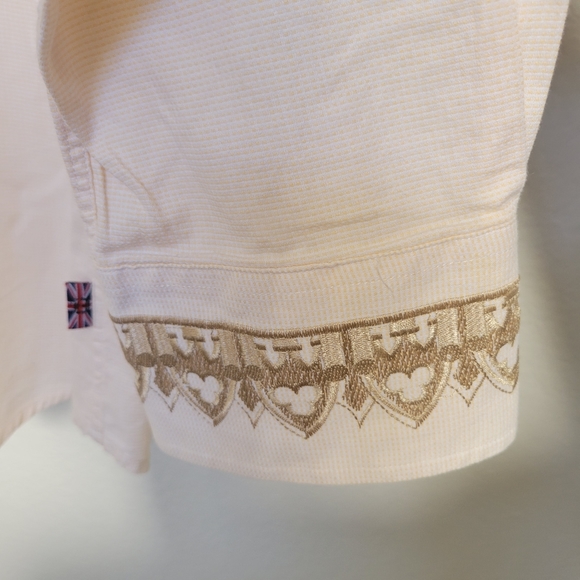 Men's English Laundry Long Sleeve Embroidered Button Down Shirt. Size: XL. - Picture 3 of 6